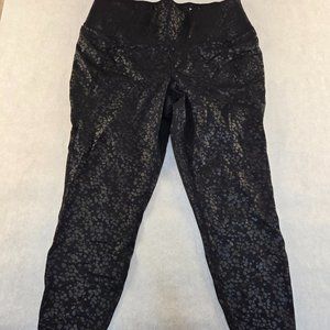 Livi Active Lane Bryant Black Patterned Leggins 1X 14 16